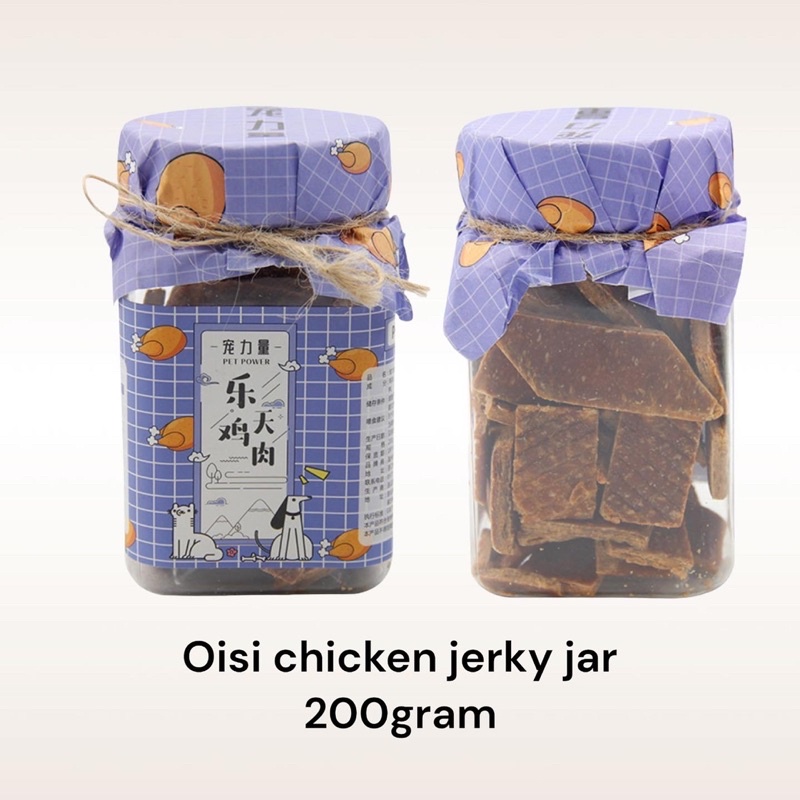 Oisi jerky slice jar 200gram (chicken, beef, duck)