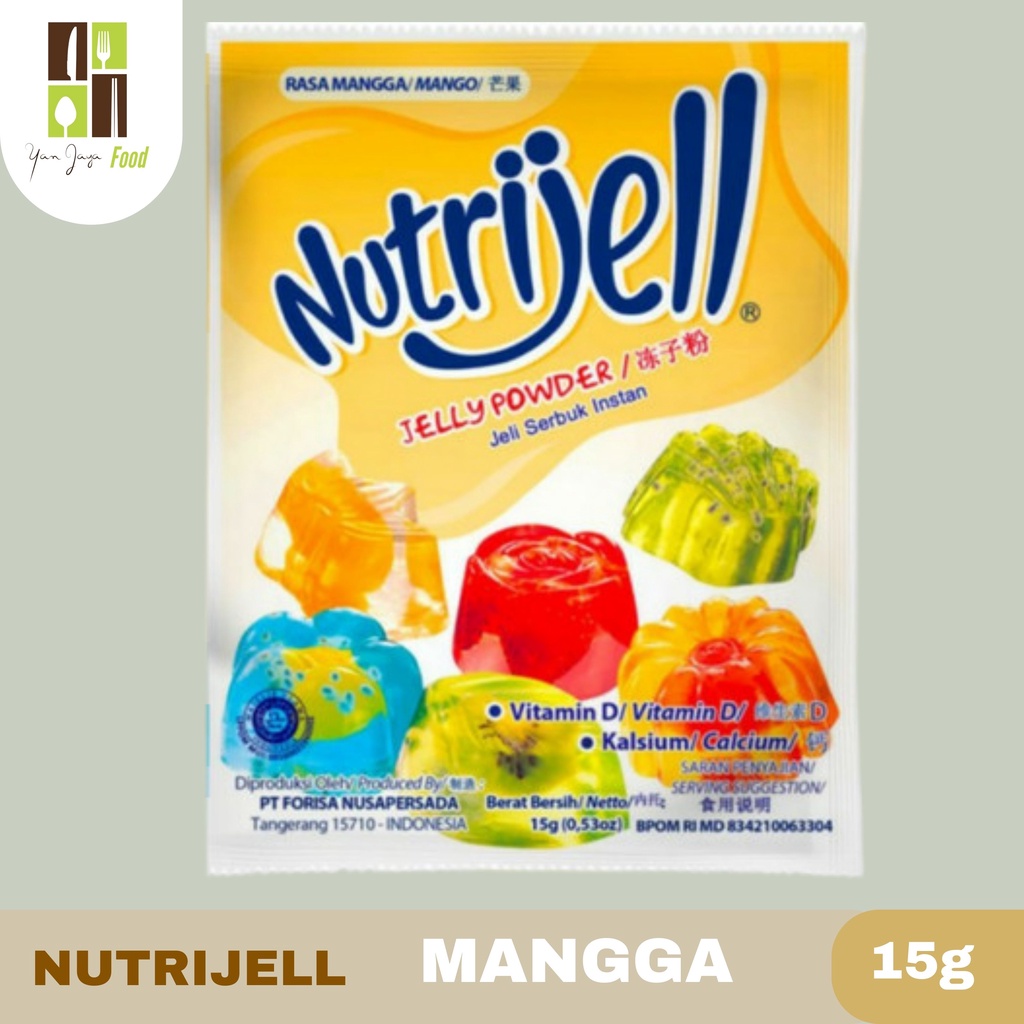 Nutrijell/Agar-Agar/Puding Kemasan Regular 15/30 g