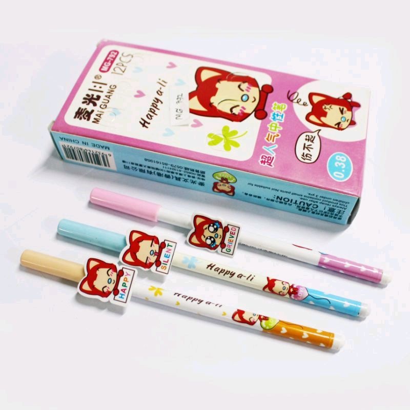 

Bolpen Gel Happy a-li MG 792(12pcs)