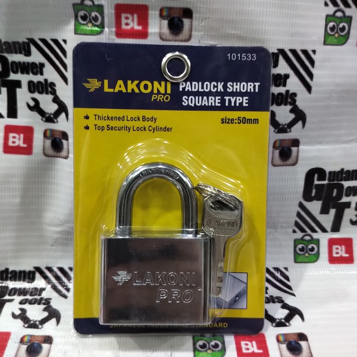 Gembok Pagar Gembok Baja Solid Lakoni 50Mm #Original