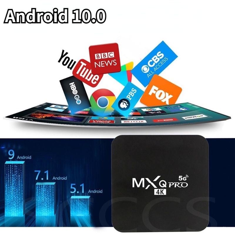 【COD】 MXQ Pro Smart Box 4k Smart TV Box Android 10.0 HD Quad Core Internet TV Box 1+8GB 2.4GHZ WiFi Smart TV Box Media Player