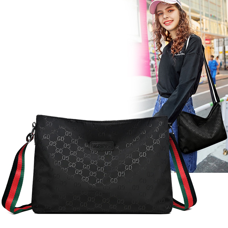 Tas Selempang Wanita Shoulder Bag Korea Fashion Style Tas Bahu Kasual Sling Bag Kain Oxford Polyester Satu7an T287