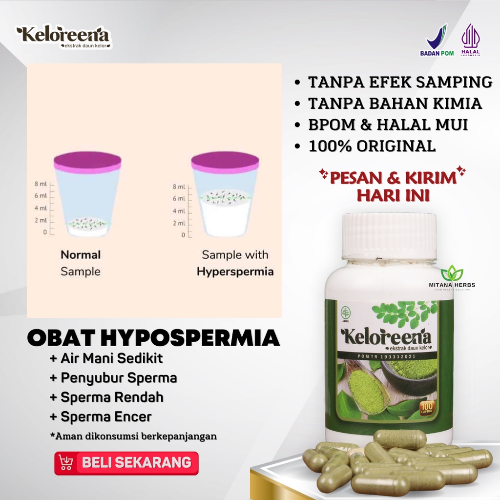 Obat Hypospermia Air Mani Sedikit - Penyubur Sperma Pria - Obat Mani Encer Dan Penyubur Pria -  Obat