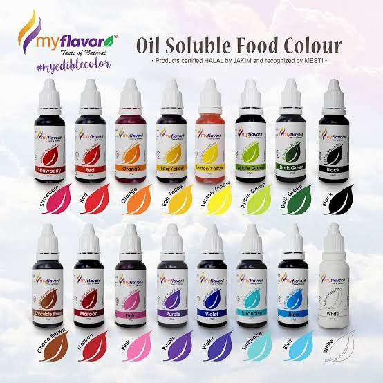 

#@#@#@#@] MyFlavor Oil Based Food Colour/ MyFlavor Pewarna Buttercream