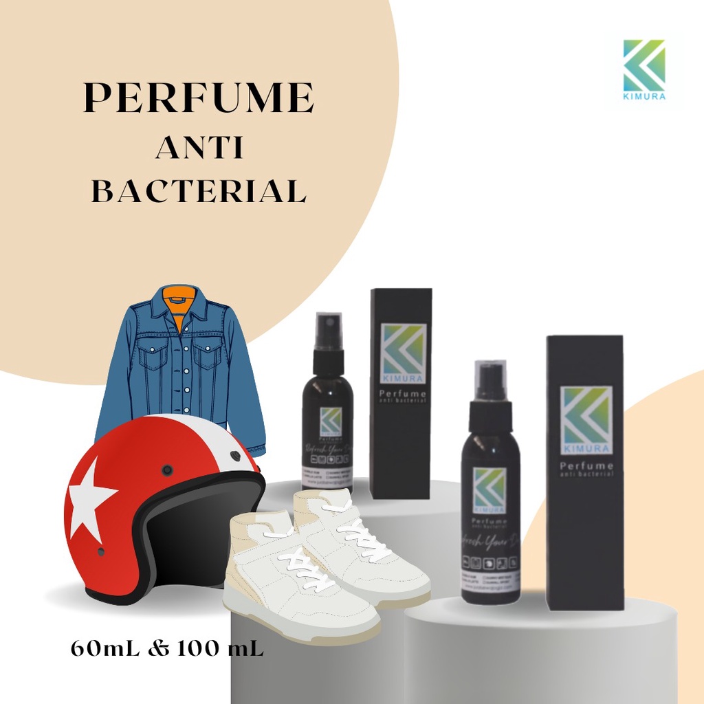 KIMURA Parfum Anti Bakterial Parfum Sepatu Parfum Helm 100mL