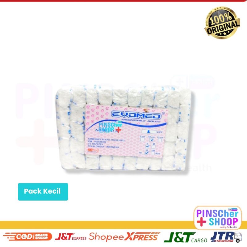 Verban Kasa Perban Hidrofil 5 / 10 / 15 Cm Evomed Bag Kecil