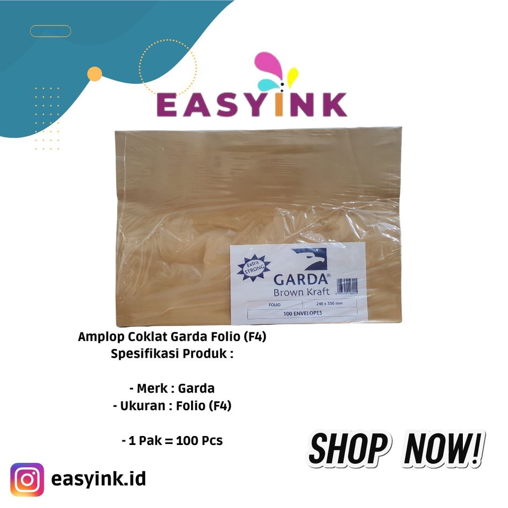 

Amplop Coklat F4 Garda