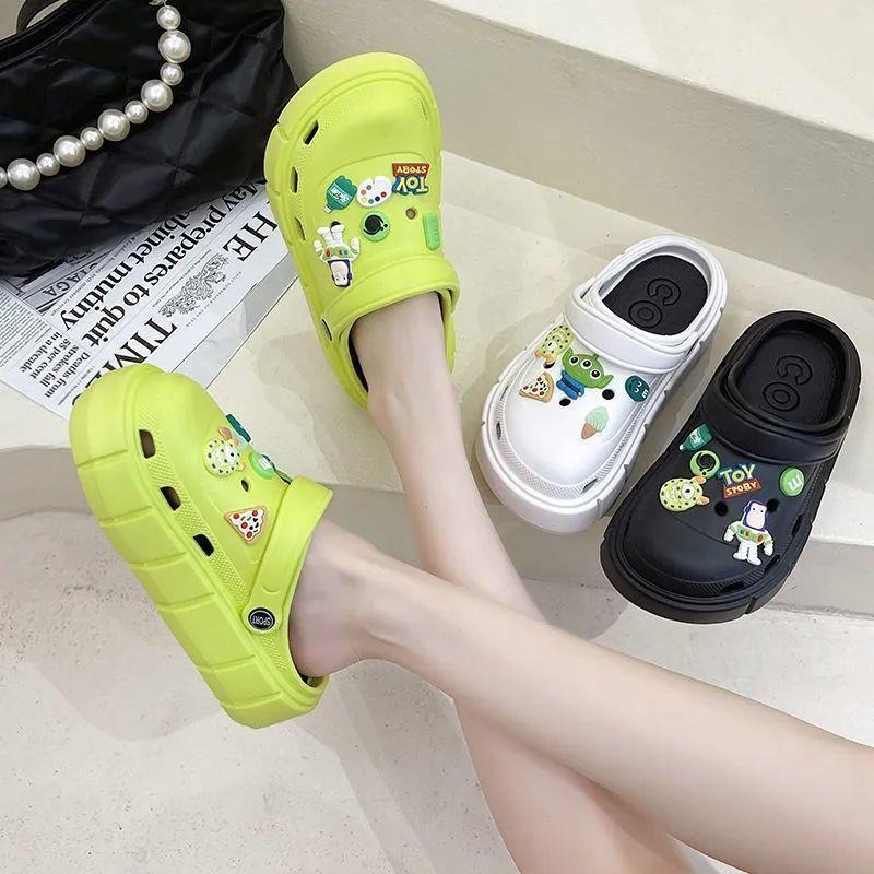 -Ramadhan Sale- SH2252 Sendal Bapao Fuji Sendal Wedges Platform Clog Jibblitz Toystory Import Sandal Bangkok Tinggi