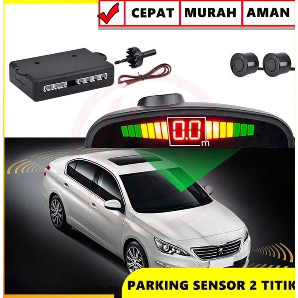 SENSOR PARKIR MOBIL 2 TITIK UNIVERSAL / SENSOR PARKIR BELAKANG