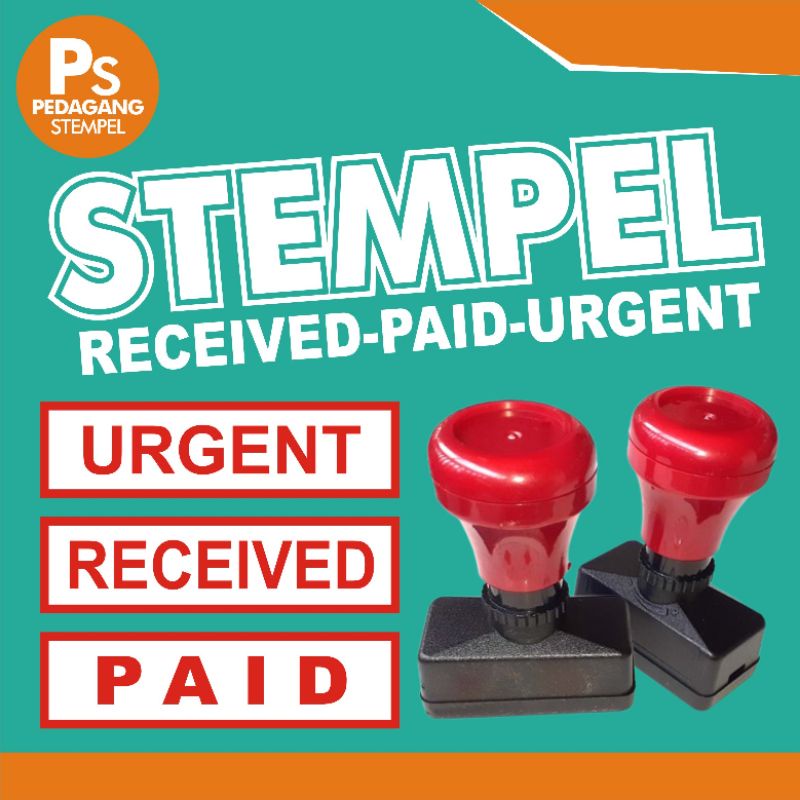 Jual Stempel Flash Received Urgent Paid Shopee Indonesia