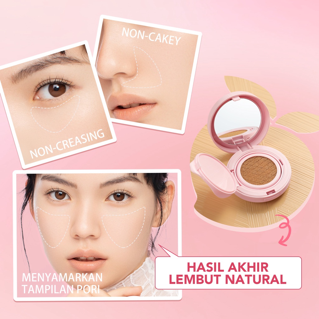 YOU Simplicity Glowy CC Cushion | Natural Makeup Foundation | Bedak Wajah | Ringan Tahan Lama / YOU Simplicity Glowy CC Cushion | cushion simplicity NEW COVER ( YOU MAKEUPS OFFICIAL STORE )