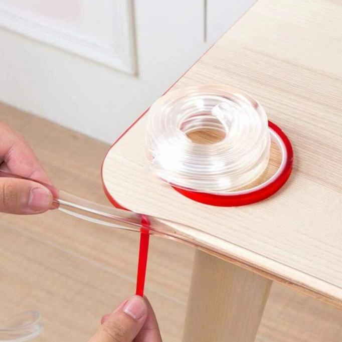 

Silikon Pelindung Pinggiran Meja Lis Bumper Strip Table 10mm x 2m