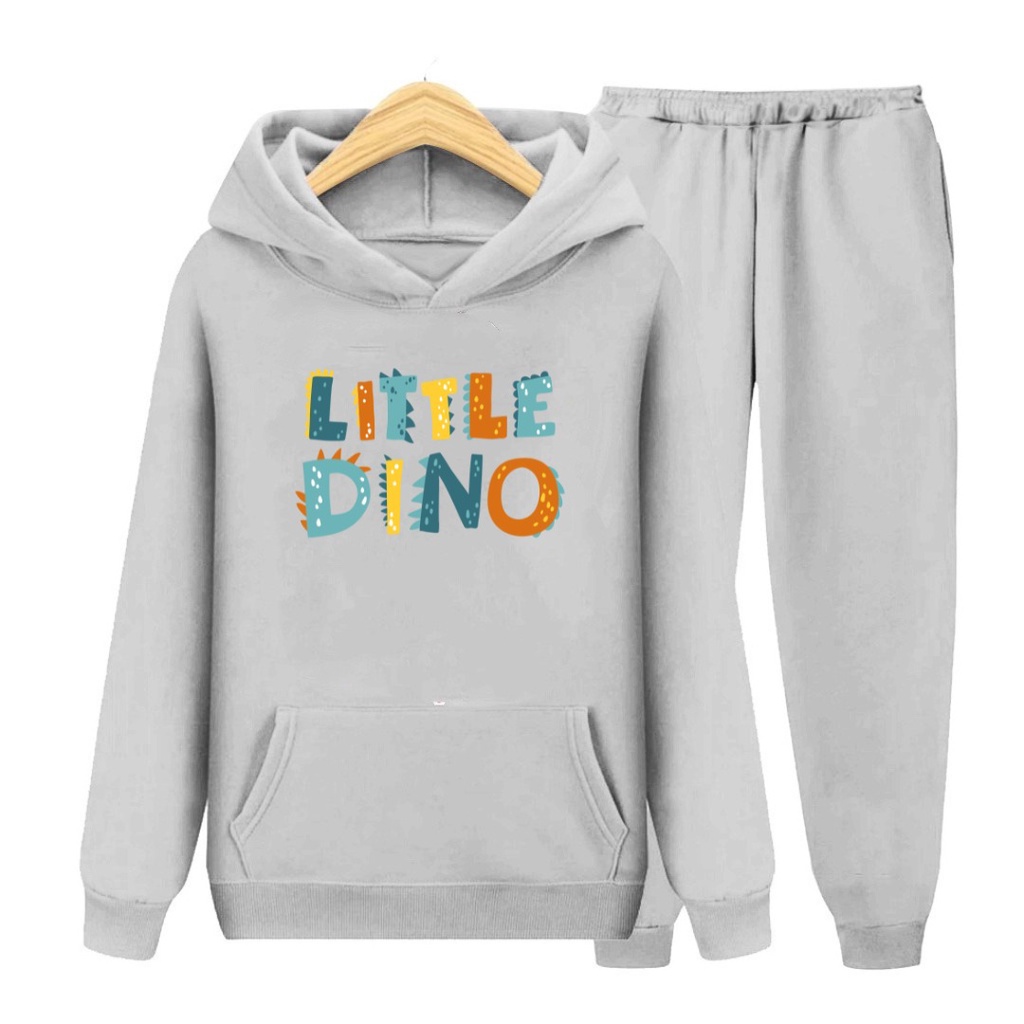 Setelan Anak Little Dino / Baju Topi dan Celana Anak