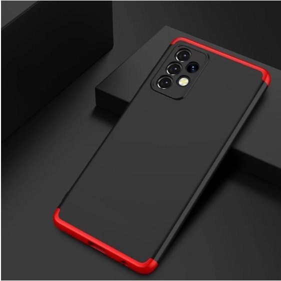 Gkk Samsung A13 A23 A33 A53 A73 Casing Armor 360 Full Cover Hard Case - Samsung A33 5G, Biru