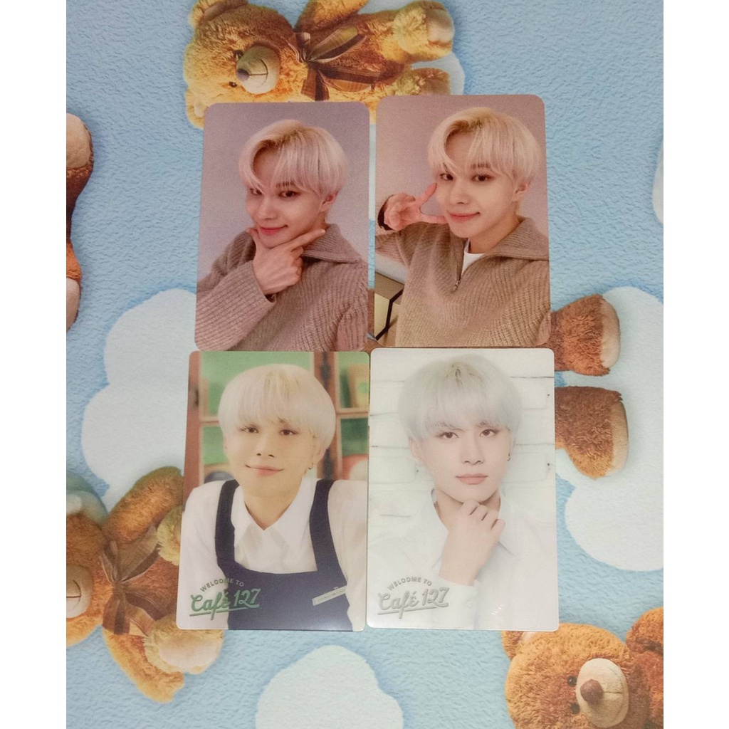 PHOTOCARD PC JUNGWOO CAFE JAPAN OWHAT STICKER REGULER ID EXCLUSIVE NCT 127 - limited reg id excl fan