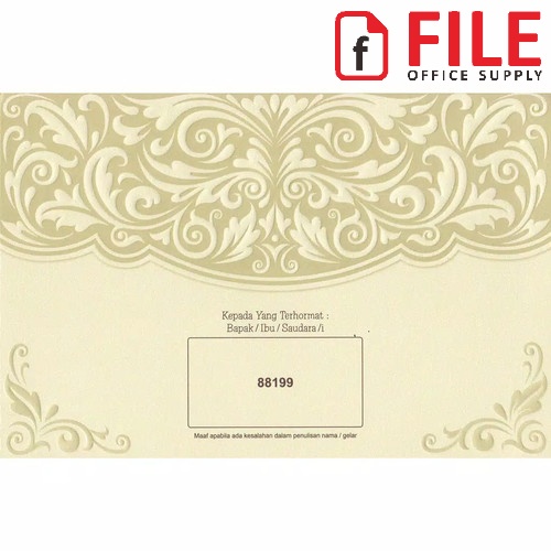 Blangko Undangan Pernikahan Kosong Murah - ERBA 88199