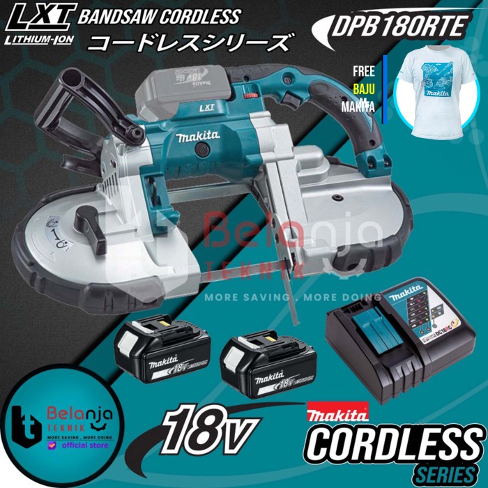 Bandsaw Makita Mesin Potong Band Saw Baterai Dpb180 Rte Bandsaw Cordless 18V
