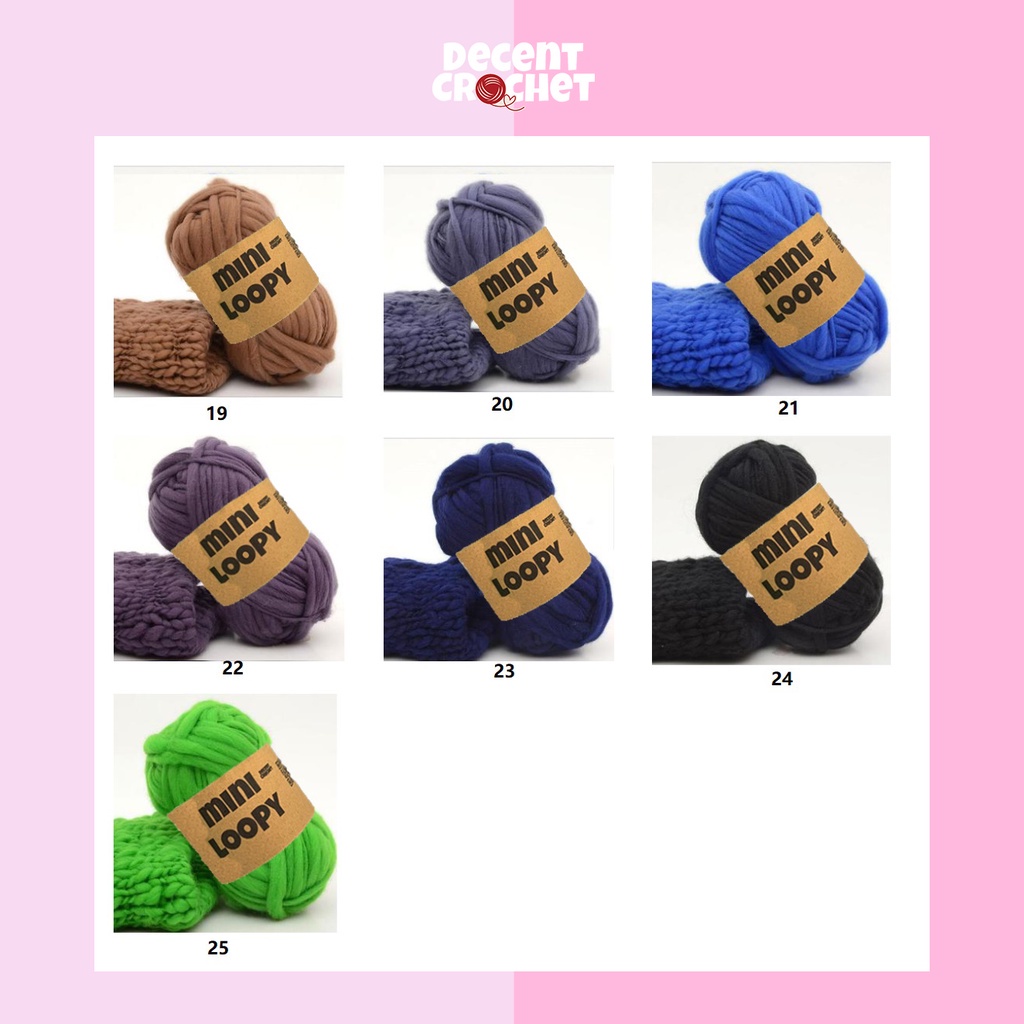 [21-25] Benang Rajut / Weaving Mini Loopy Merino