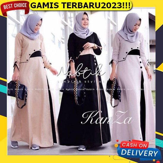 Gamis Kekinian Remaja Baju Gamis Terbaru 2023 Lebaran Wanita Baju Muslim Wanita Gamis Mewah Muslimah