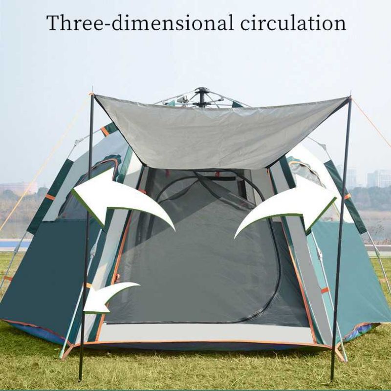 Tenda Camping Buka Otomatis Kapasitas 5 8 Orang Tenda Camping Keluarga Family Tent