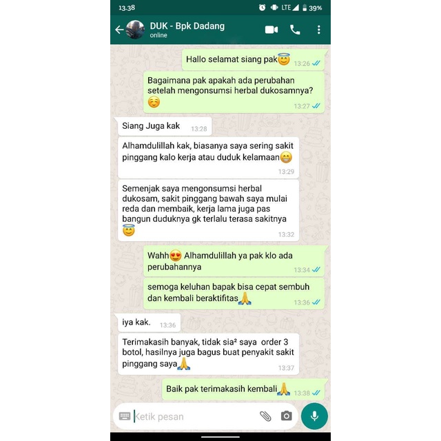 MADU HERBAL ASLI DUKOSAM ATASI SAKIT NYERI LINU KEBAS PEGAL LEHER BETIS PUNGGUNG JARI