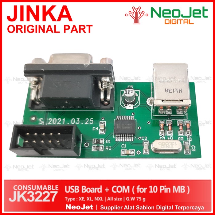 Port Usb Board Serial Port 10 Pin Mesin Cutting Jinka Xl Nxl Xe Sparepart