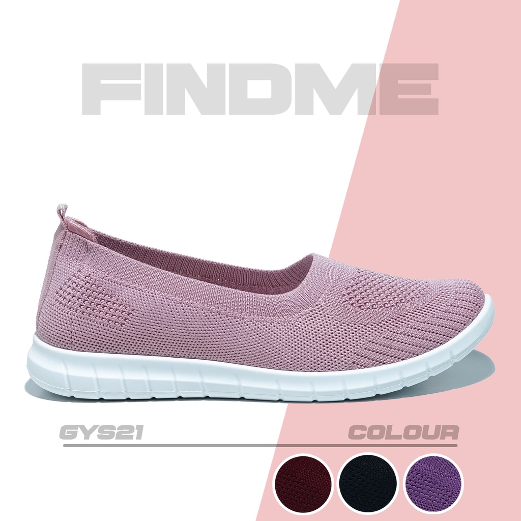 SEPATU SNEAKERS WANITA MODEL FLAT SHOES CANTIK MOTIF LOVE PRAKTIS BAHAN FLYKNIT IMPORT GYS21