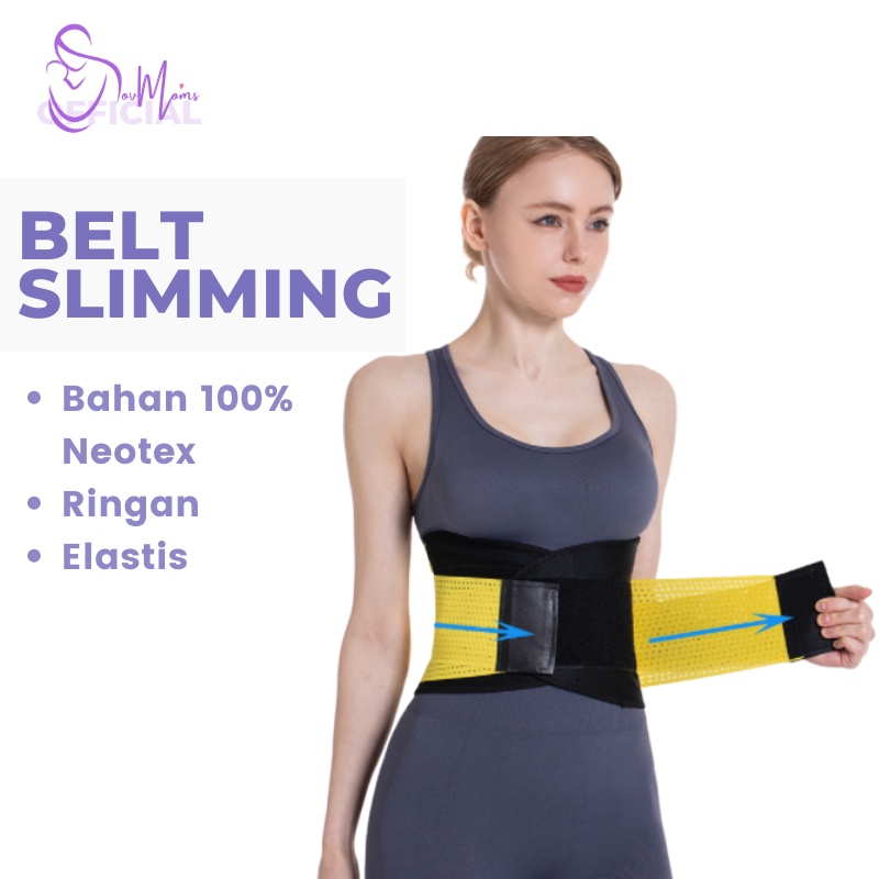 Sabuk Pelangsing Pengecil Pembentuk Perut Hot Shaper Power Belt Sabuk Pembakar Lemak Tubuh Original