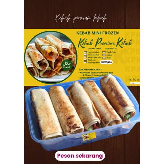 

KEBAB Premium saus keju isi 10 pcs