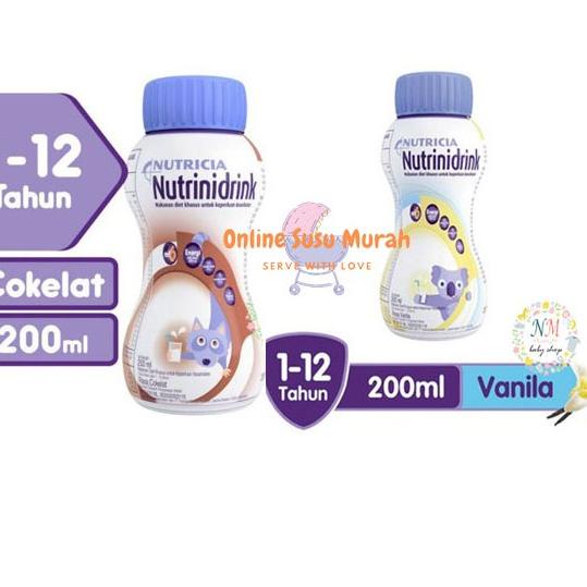 Penjualan Meriah NUTRINIDRINK COKLAT VANILLA STRAWBERRY 200 ML