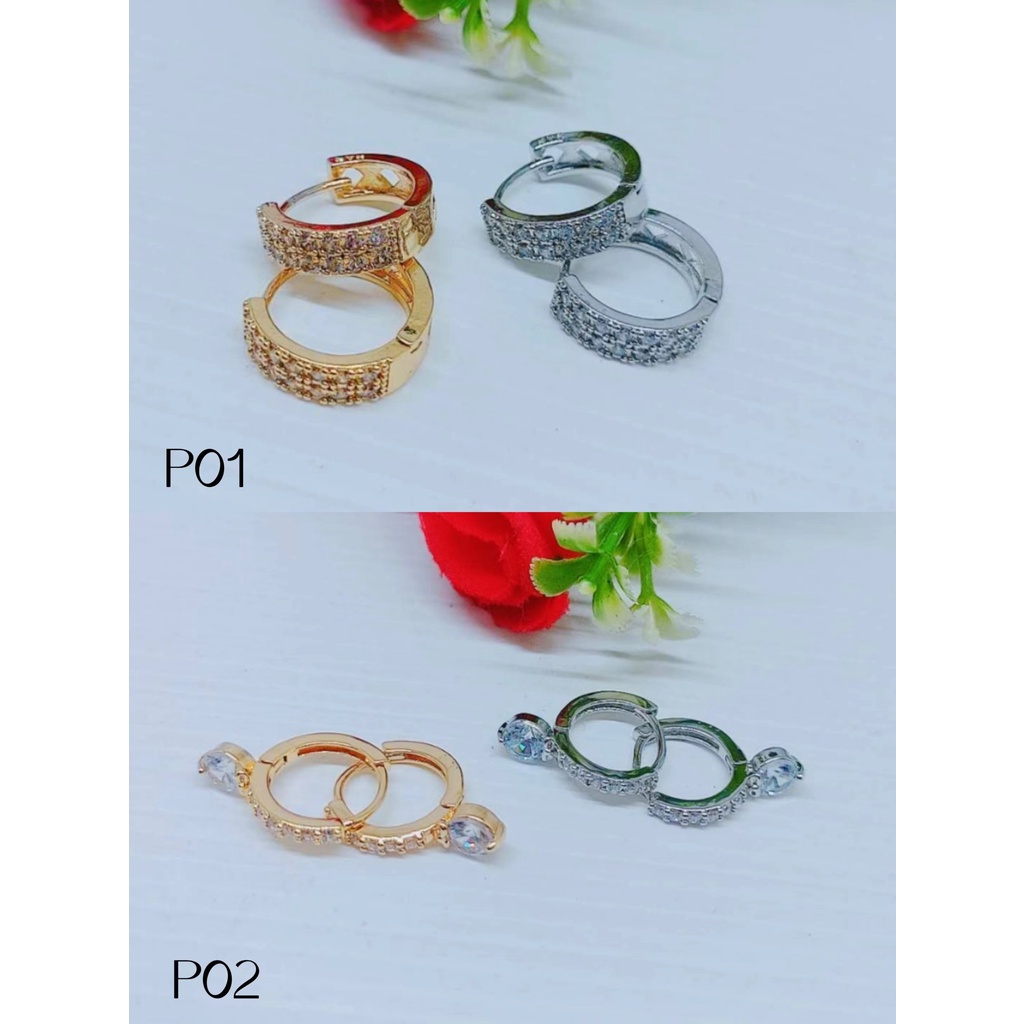 Anting Xuping Permata Laois Emas Perhiasan Wanita P01/P02