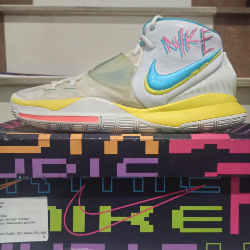 Sepatu Kyrie 6 Neon Graffiti