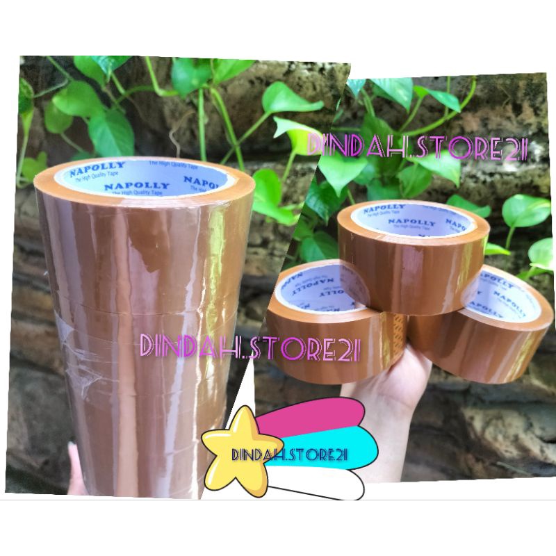 

PLAKBAN COKLAT 90 YARD ISOLASI SELOTIP CLEAR TAPE 45 MM DAYA LENGKET KUAT