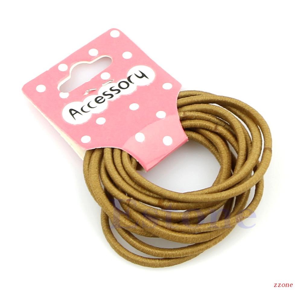 Zzz Lot Baru Warna Campur Bayi Perempuan Anak Kecil Karet Rambut Ikat Elastis Ponytail Holder