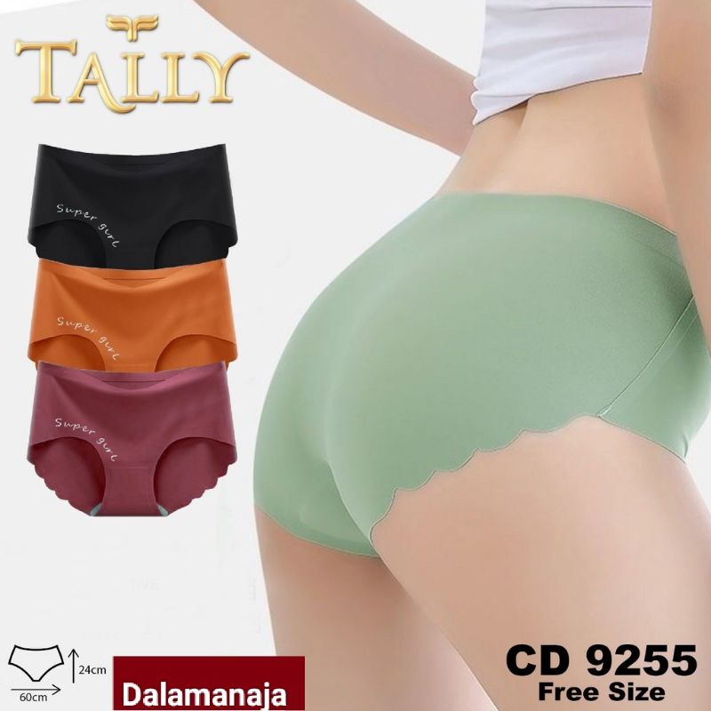 TALLY Celana dalam wanita Seamless 9255 free fit to L-XL Tanpa Jahitan