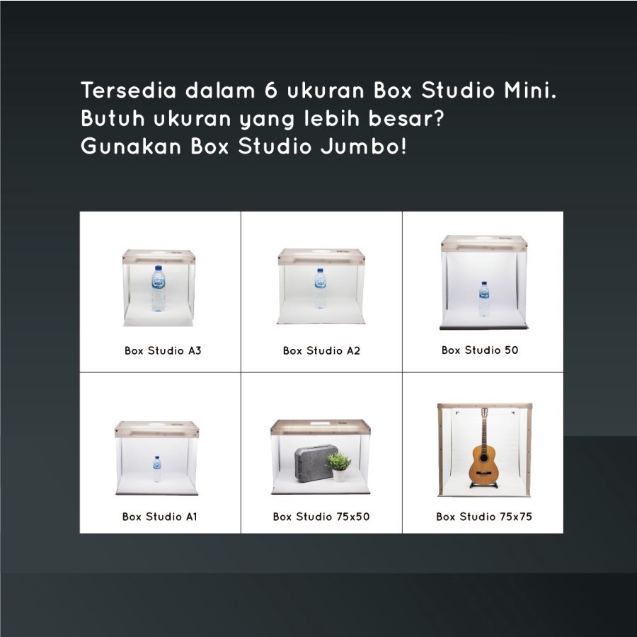 Trend-STUDIO MINI BOX PHOTO UKURAN A3 / Photo Studio Box Portable LED