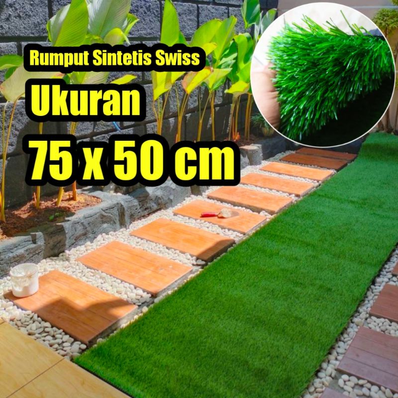 RUMPUT SINTETIS SWISS UKURAN 75x50 CM MURAH