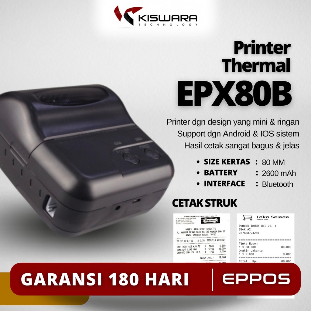 Mini Printer Bluetooth EPX80B EPPOS