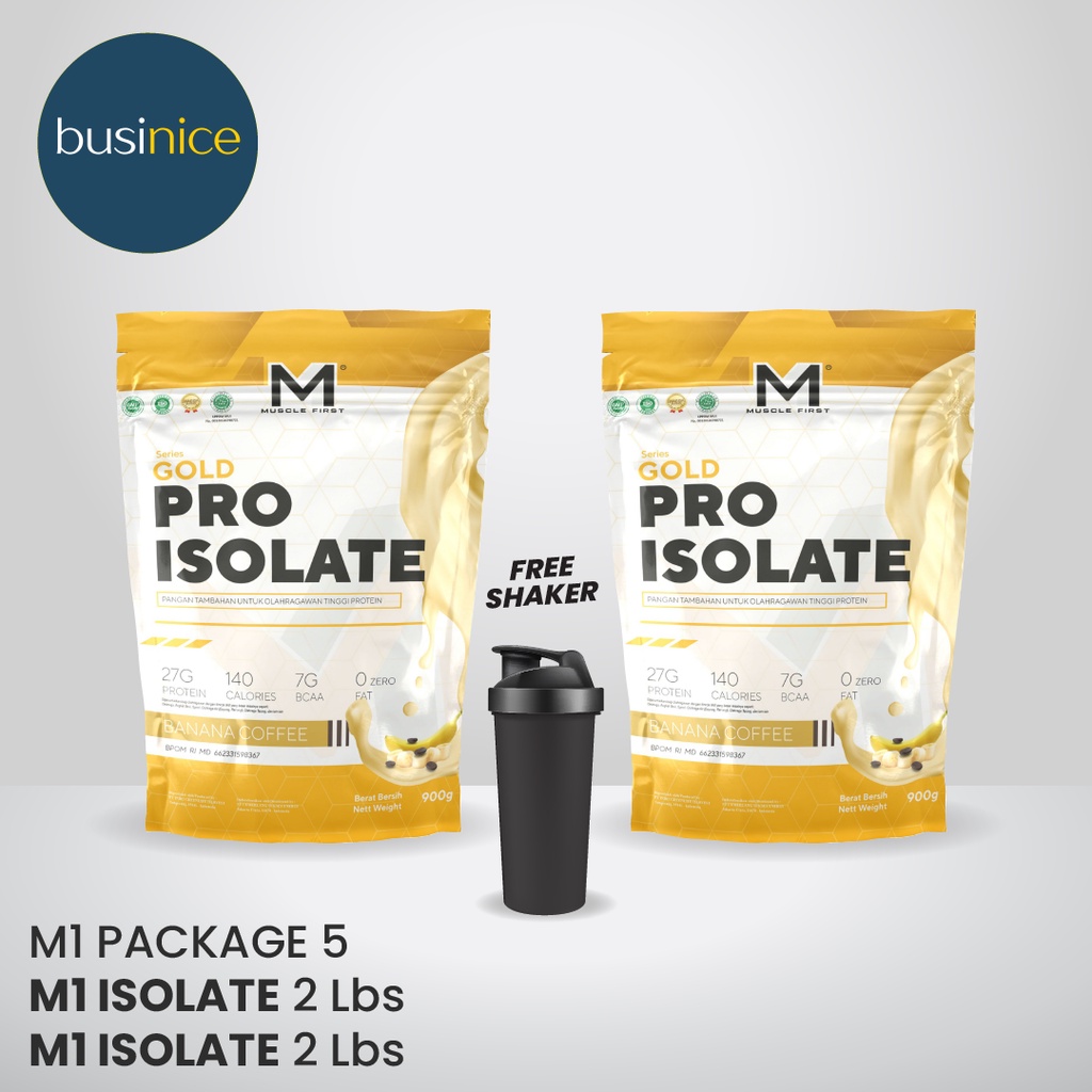 M1 Package 5 Pro Isolate 2lb 2pcs Free Shaker