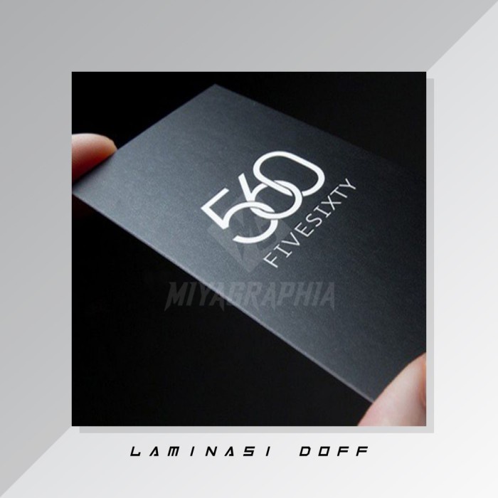 

Cetak Kartu Nama 2 Sisi Laminasi Doff Miyagraphia