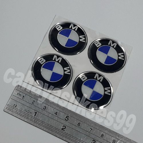 

TERLARIS | Sticker Timbul Logo BMW Kecil Bulat 3,5cm Stiker Emblem Motor 1set 4pc