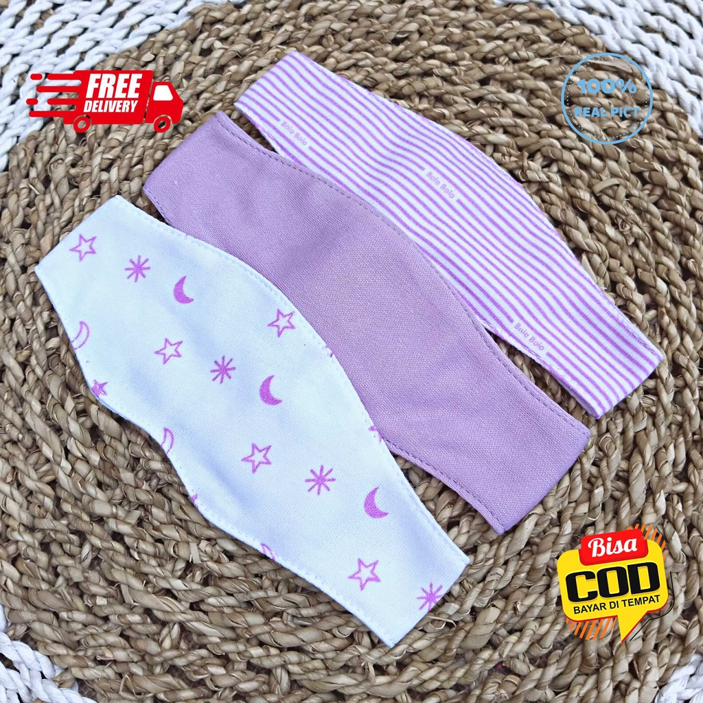 SALE 7.7 SERIAN LILAC - 3 Pcs Kacamata Jemur Bayi Penutup dan Pelindung Mata Bayi Serian LILAC merk SNI Bolo - Bolo