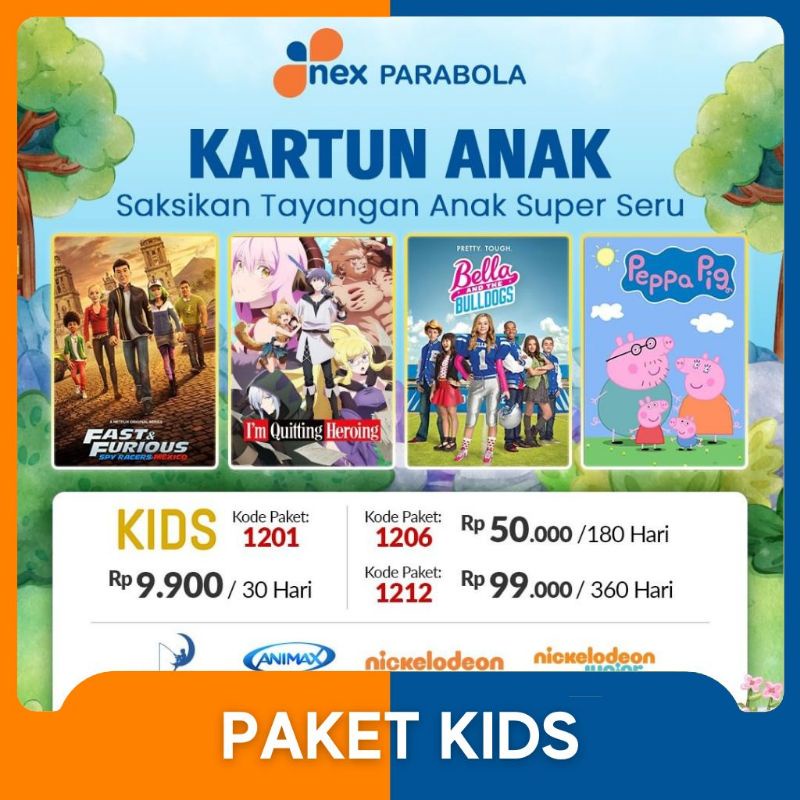 Nex Parabola Paket Kids 1tahun