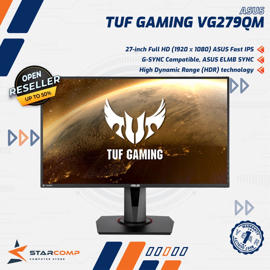 Asus TUF Gaming VG279QM 27&quot; 280Hz G-SYNC Compatible Gaming Monitor