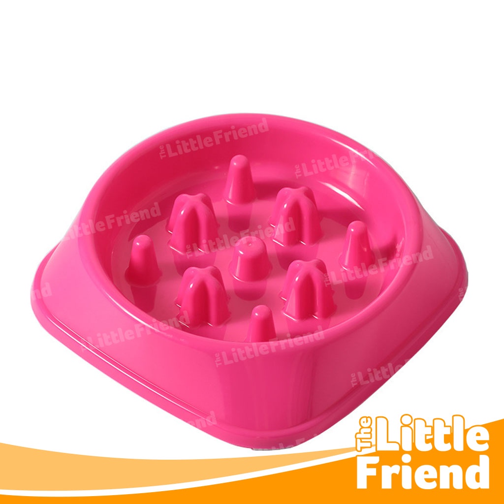 Mangkuk Piring Tempat Makan Hewan Peliharaan Anjing Kucing Bowl Pet Slow Feeder Medium