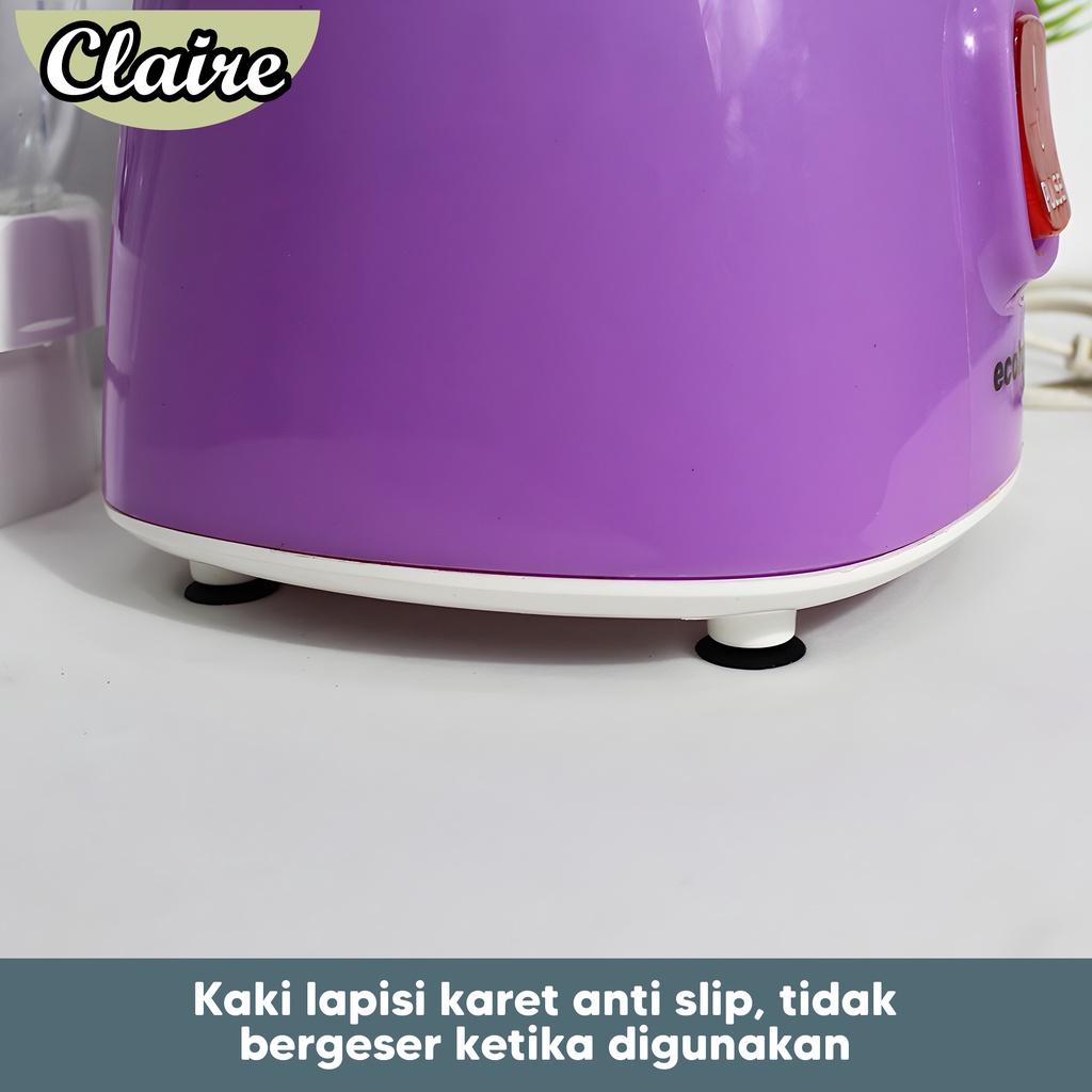 Blender ECOLUX BL - 312 PC / 6 Mata Pisau / Dry Mill / GELAS ANTI PECAH  /190 Watt