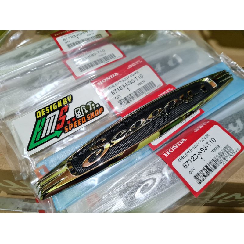 Emblem Body Honda Scoopy Fi ( Original Thailand )