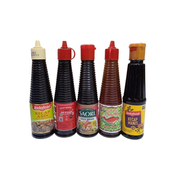 

[Kecap Botol Kecil] Kecap Asin / Kecap Manis / Kecap Inggris / Saori Saus Tiram / Kecap Ikan