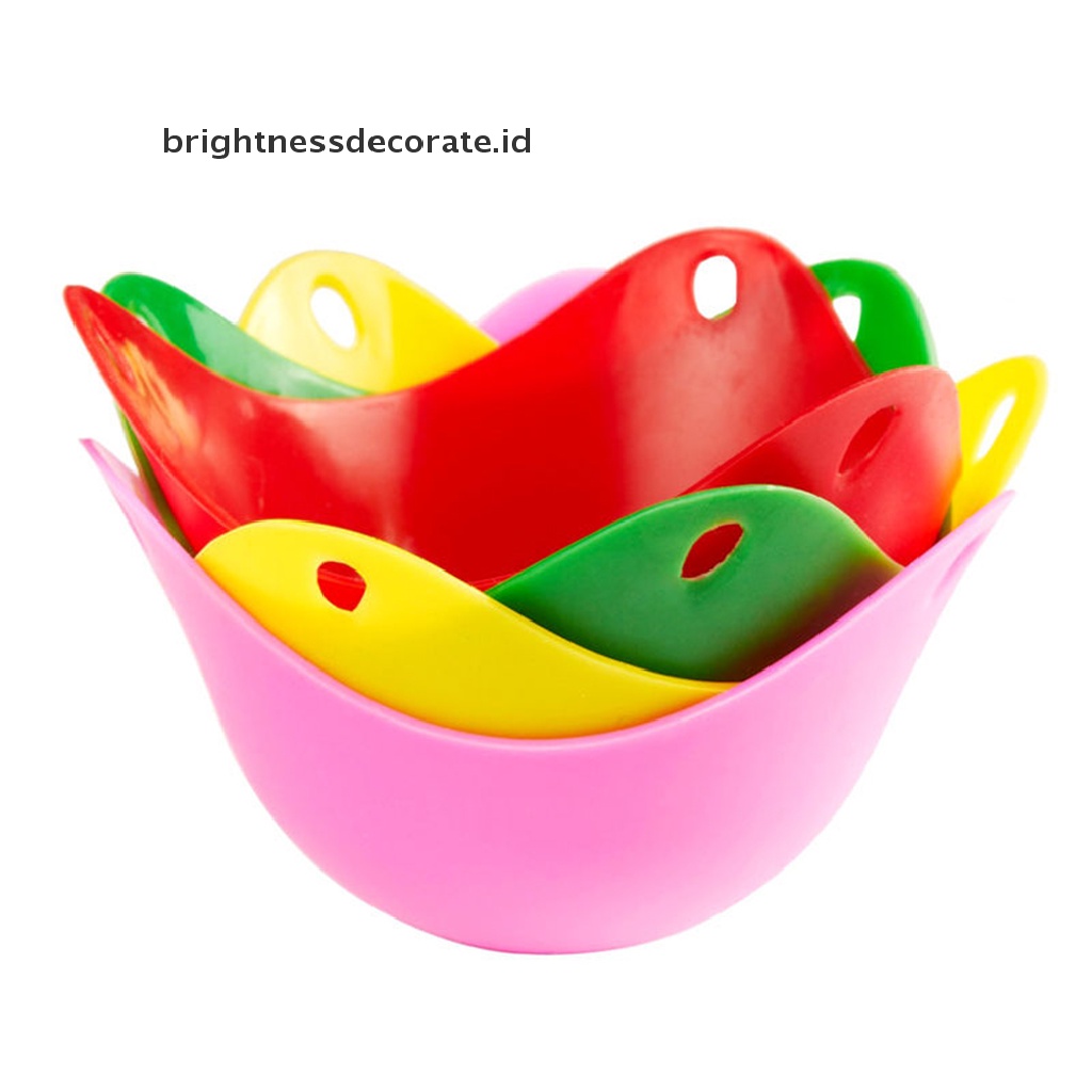 [Birth] 1pc Silikon Egg Poacher Cook Poach Pods Peralatan Masak Dapur Poached Baking Cup [ID]