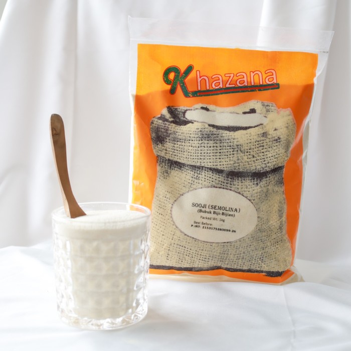 

Buruan serbu] Sooji Khazana / Suji / Tepung Semolina / Samolina Flour / Samid India 500gr